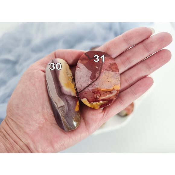 You Pick Mookaite Palm Stones Mercury Retrograde - Picture 10 of 10
